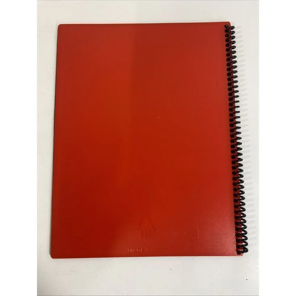 Rocketbook EVR-LR Reusable Wirebound‎ Notebook - Red 8.5” X 11”
